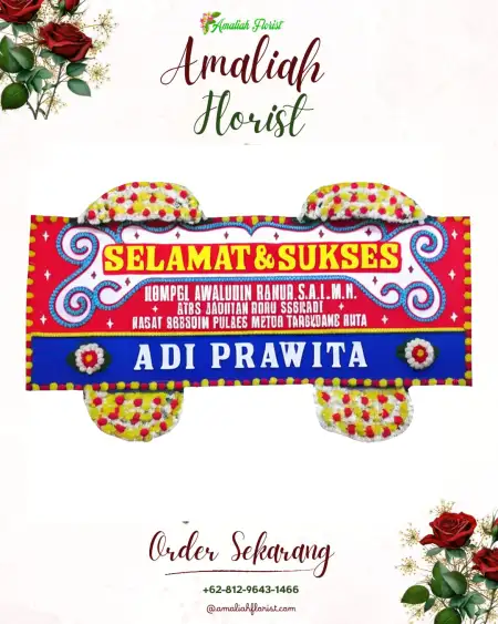 Papan Bunga Ucapan Selamat Suberoto